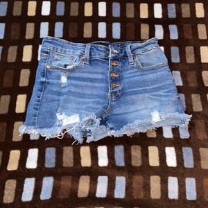 Kendall and Kylie low cut Jean shorts